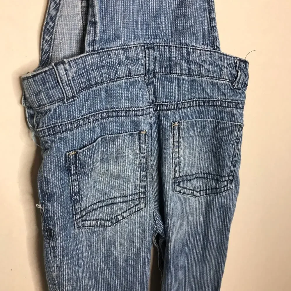 Genuine Kids OshKosh Striped Denim Overalls